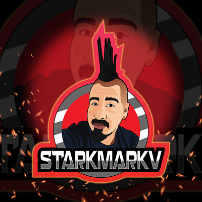 starkmarkv art customlogo design face mascot logo graphicdesigner illustration logodesign mascot mascot character mascotlogo
