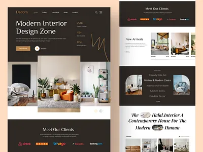 Interior Design Landing Page 🔥🤘 architecture bathroom bedroom color scheme decoration furniture home decoration homedecor homepage interior interior agency interior design landing page living room modern restroom trend ui ux website