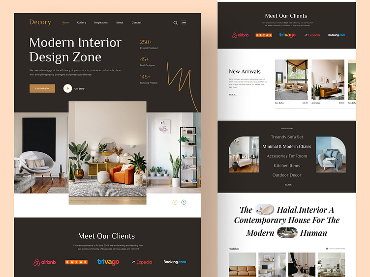Interior Design Landing Page 🔥🤘 by Sifat Hasan on Dribbble