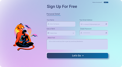 Sign Up design ui