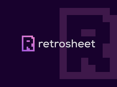 retrosheet app brand identity branding branding design design icon lettering lettermark logo logo design logo trend logo trends 2020 logomark logos logotype minimal retrosheet sheet typography vector