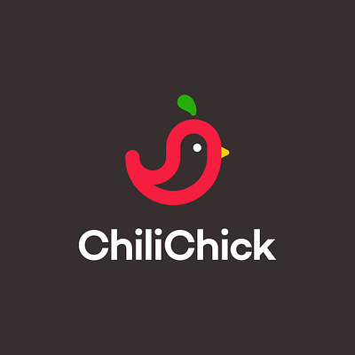 Chili Spicy Bird Logo bird branding chick chili logo spicy