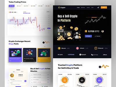 NFT crypto website design design home page landing landing page ui web website website design websitedesign