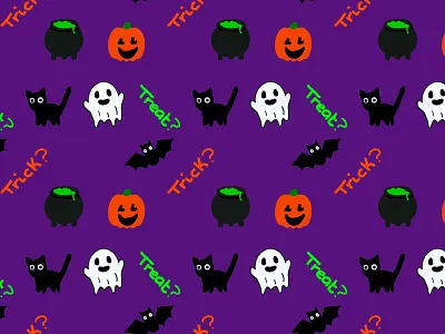 Spoopy art background bat black cat cauldron design digital digitalart drawing ghost halloween pumpkin purple spooky wallpaper witch