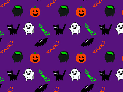 Spoopy art background bat black cat cauldron design digital digitalart drawing ghost halloween pumpkin purple spooky wallpaper witch