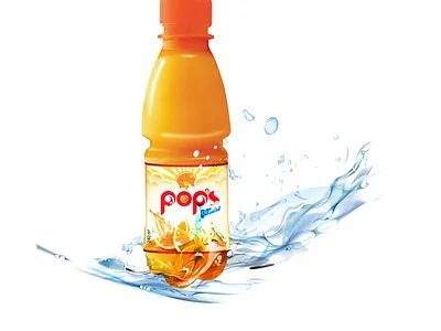 Pops Orange Drinks adobe illustrator branding design illustration product design product promotion