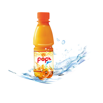 Pops Orange Drinks adobe illustrator branding design illustration product design product promotion