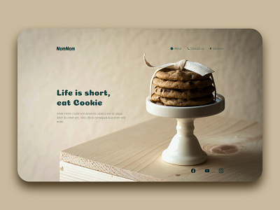 Cookie landing page web design brand brown brownie brownies browns cookie cookies design landing landing design landing page landing page design landingpage web web design webdesign website website design