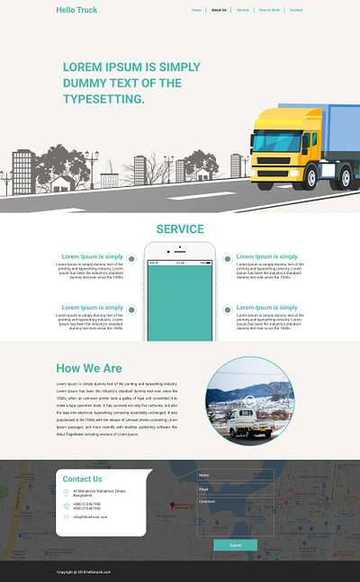 Website Design for Goods Shipment adobe illustrator adobe xd app design illustration typography ui ux web website