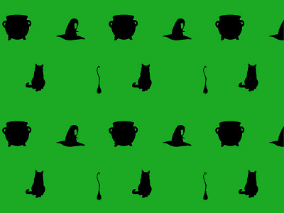 Witchy art background broomstick caldron cat design digital digitalart drawing pattern seamless surface art wallpaper witch