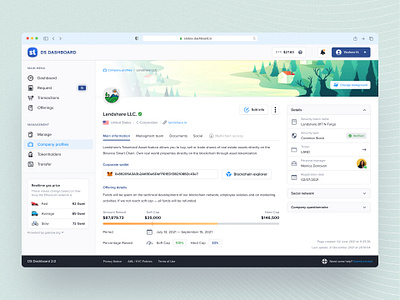 DS Dashboard company company profile dashboard dashboard design dashboard ui interface interface design profile profile page ui ui design web web design