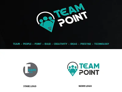 info teampoint branding logo rebranding redesign typography