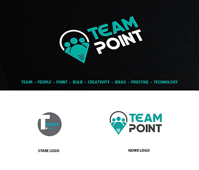 info teampoint branding logo rebranding redesign typography