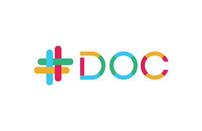 DOC Logo branding clean design flat icon logo minimal minimalist
