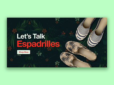 Espadrilles clearance design discount ecommerce graphic design minimalism newsletter design product design sale shoe shop uidailychallenge