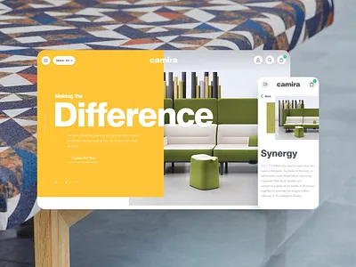 Camira Fabrics Ecommerce Website case study clean digital ecommerce fabrics interface ui ux web design website yellow