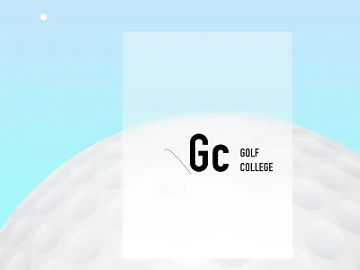 Golf College logo golf logo logo design typography