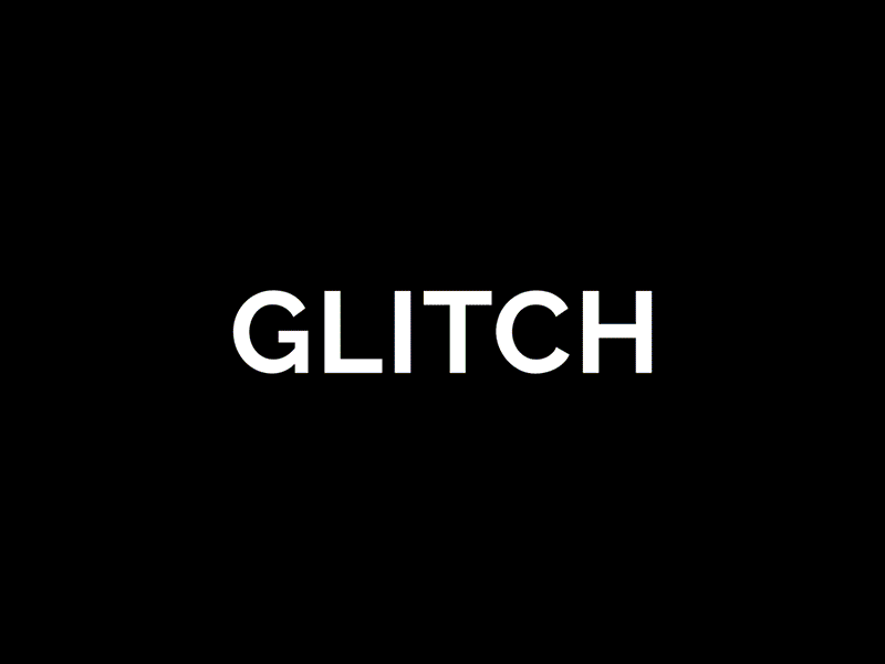 Glitch-glitch animated design glitch motion