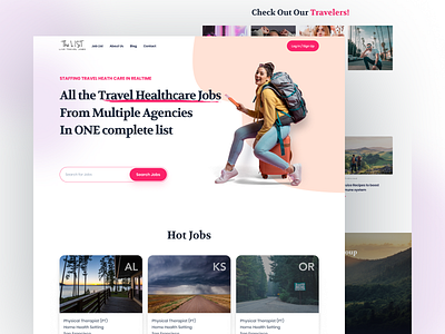 The List agency design travel ui usa web