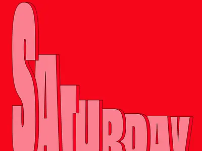 SATURDAY animation branding design icon illustration kinetic typography logo motion shadow typography ui