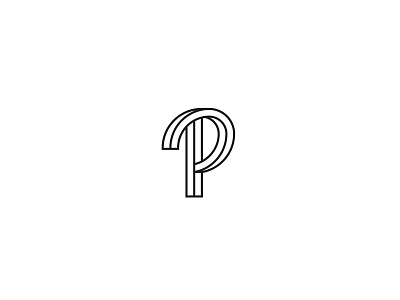 36+ Days of Type 2019 - letter P 36days 36daysoftype adobe illustrator fibonacci line simple vector