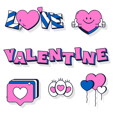 Valentines animation branding design heart icon illustration kinetic typography logo love motion shadow typography valentines