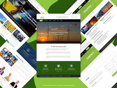 AAA Company Profile company profile design illustration minimal ui web