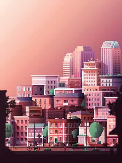 City Illustration adobe illustrator city illustration vector