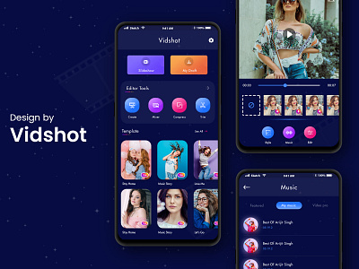 Vidshot app branding design graphic design icon logo typography ui vector website