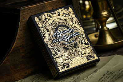 Devil's in the Details / TuckBox cards design devil illustration luxury packaging playing cards premium