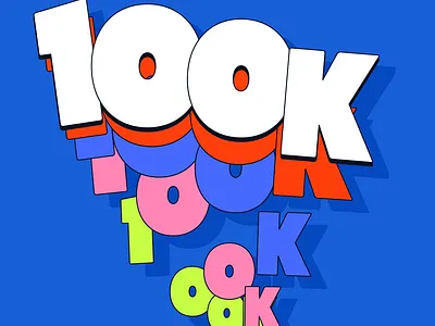 1OOK animation branding design graphic design icon illustration kinetic typography logo motion shadow typography ui