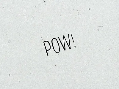 POW! 3d animation design graphic design icon illustration kinetic typography logo motion motion graphics shadow typography ui