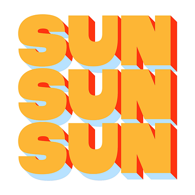 SUN SUN SUN animation branding design graphic design icon illustration logo motion motion graphics shadow sun sunshine typography ui