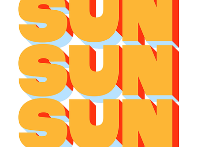 SUN SUN SUN animation branding design graphic design icon illustration logo motion motion graphics shadow sun sunshine typography ui