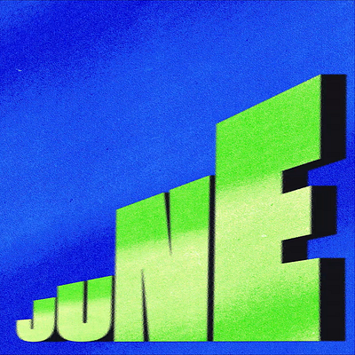JUNE (Belated) 3d animation branding design graphic design icon illustration kinetic typography logo motion motion graphics shadow typography ui