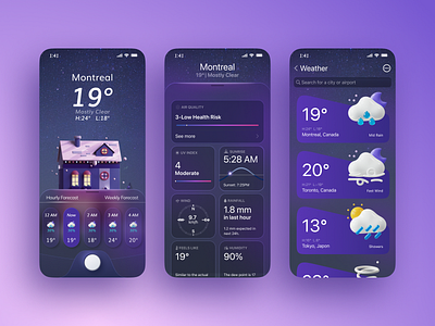 #01_Weather App branding design ui uiux