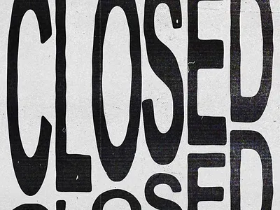 CLOSED 3d animation branding design graphic design icon illustration kinetic typography logo motion motion graphics shadow typography ui