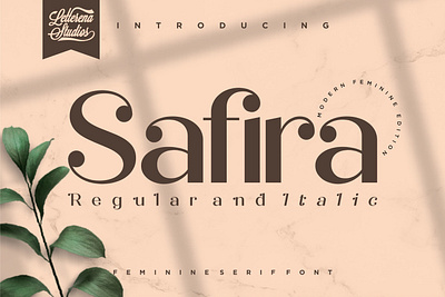 Safira - Modern Feminine Serif Font beautiful beautiful font branding design feminine font design fonts collection graphic design lettering logo minimal modern product project sans serif sans serif font serif serif font serif fonts typeface