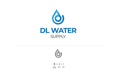 DL Water Supply Logo branding design digital icon illustration logo logo design logotype ui ux vector