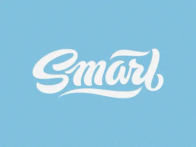 Smart lettering script texture