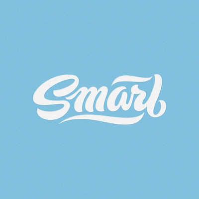 Smart lettering script texture