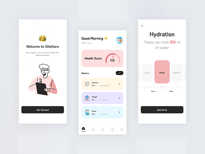 Health & Fitness App energy exercise fitness fitness app fitness mobile app gym gym app health healthy lifestyle mobile app mobile app design mobile ui nataliya ui design ux design wellness workout workout app yoga app