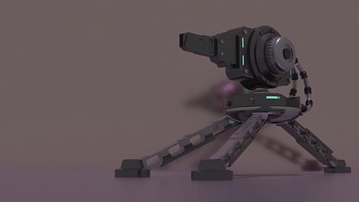 Sci-fi gun 3d art 3d artist 3d illustration 3d modeling blender blender3d design illustration low poly lowpoly sci fi