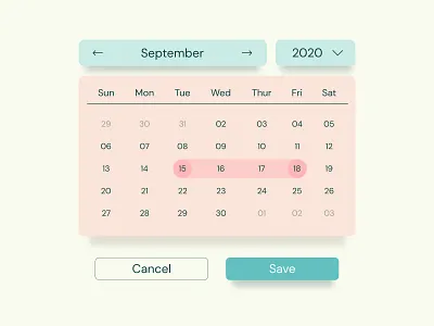 Date Picker: DailyUI_080 100days calendar challenge daily daily 100 challenge daily ui dailyui dailyuichallenge date date picker design figma figma design figmadesign interface ui