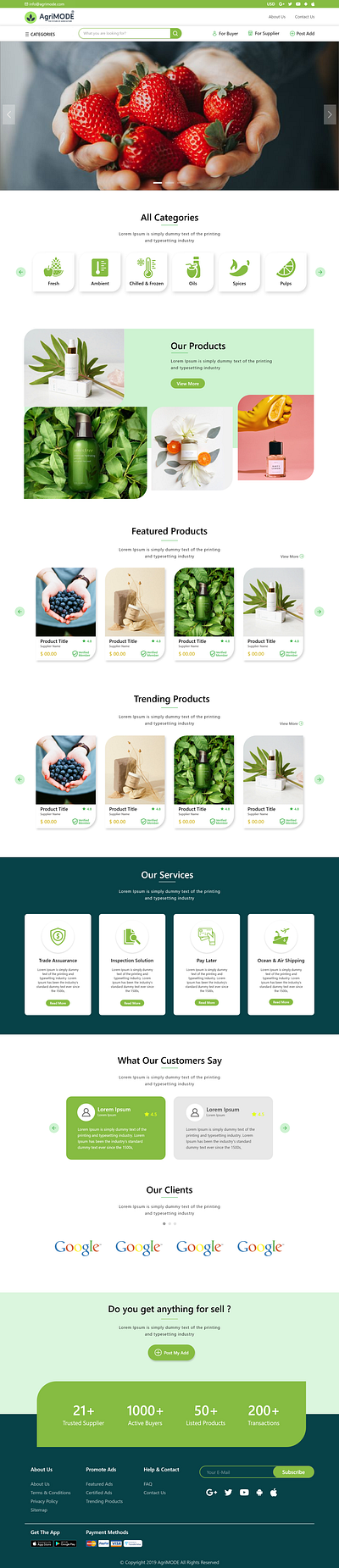 E-Commerce Website Landing Page 3d animation branding design graphic design illustration landing page landing page design landing page ui logo motion graphics ui ui ux ui ux design web design