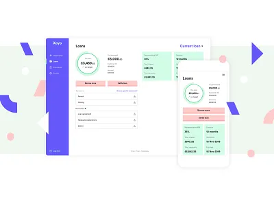 Another one from Koyo πΈ design illustration landing page lend lending logo typography ui user experience ux web website