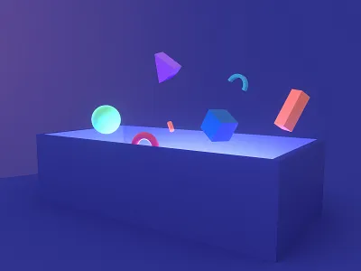 Ebook Cover Art 3d abstract art c4d cover design ebook shapes