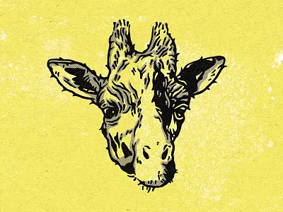 Giraffe animal illustration animal logo animals illustration art illustration design retro texture