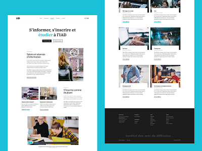 Institut des Arts de Diffusion design school web webdesign