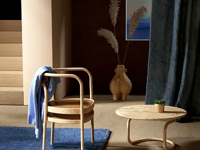 Anouk's wood chair c4d chair cinema4d interior interior decor interior design interiordesign interiors octane octanerender setup wood chair